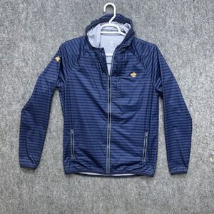 Rabbit Running hooded Jacket windbreaker full zip men's size Medium